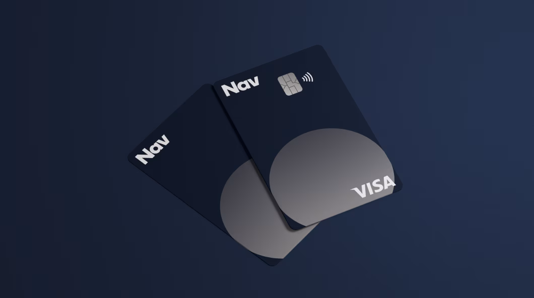 screen with word nav and credit cards